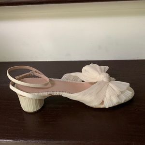 NEW Loeffler Randall Dahlia Knotted Sandals in Pearl